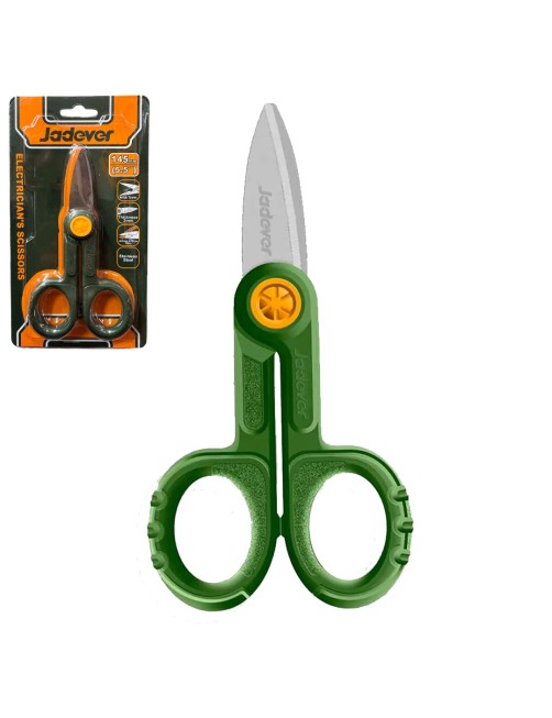 Forbice elettricista 145 mm Forbici Professionali in Acciaio Inossidabile Jadever JDSX1655