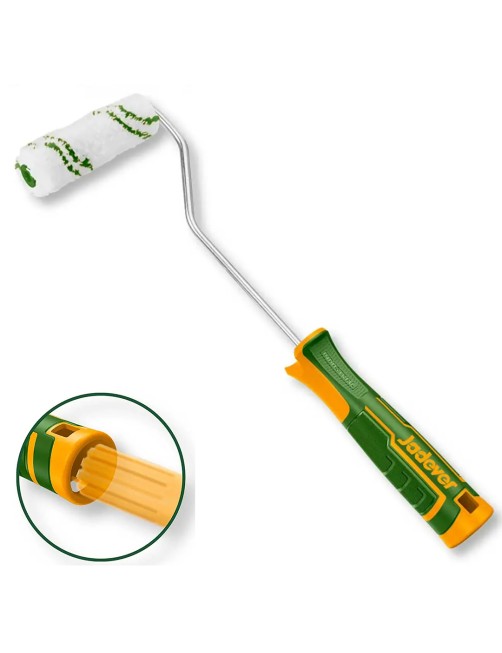 Rullo per pittura in microfibra con manico 10 cm Rullino Smalto Vernici Jadever JDCB8904