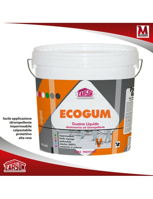 Guaina liquida impermeabilizzante per tetti e terrazze 22 Kg Carson Ecogum
