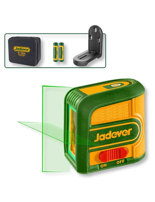Livella laser autolivellante 0 - 30 mt Raggio Verde Linea Orizzontale verticale Jadever JDLE2M03
