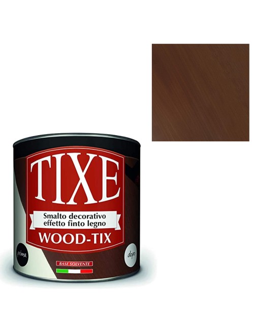 Smalto decorativo finto Effetto Legno Vernice Ferro Plastica 500 ml WoodTix Tixe