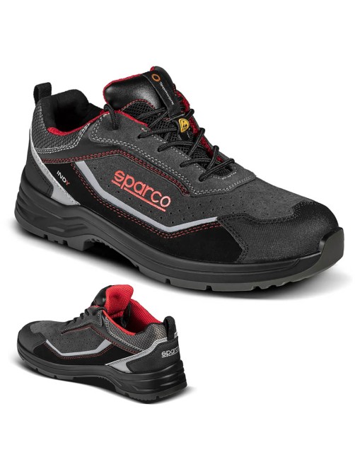 Scarpe antinfortunistiche Scarpa da lavoro nero grigio scuro Sparco Indy detroit S1P ESD