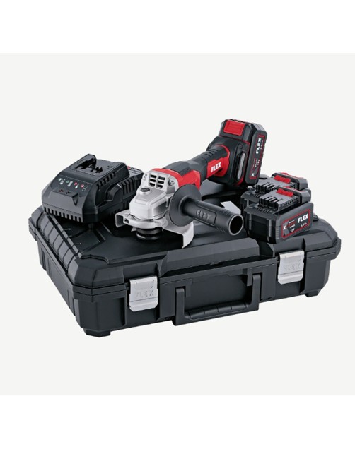 Smerigliatrice angolare a batteria 18 V 125 mm Brushless Set 2 batterie 5ah Flex L 125 18.0-EC LD/5.0