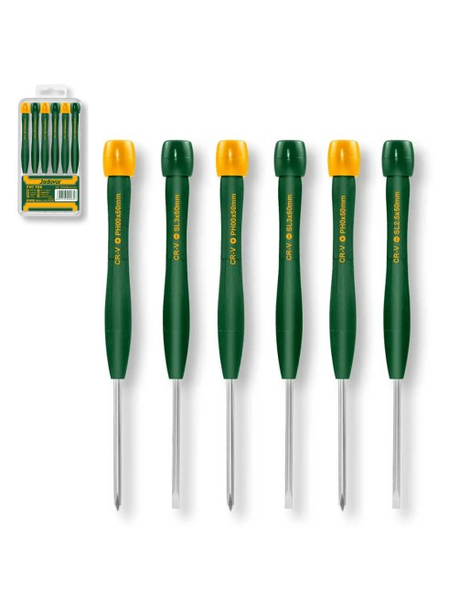 Set 6 cacciaviti di precisione Giraviti Da orologiaio Smartphone Orologi Jadever JDSS2B06