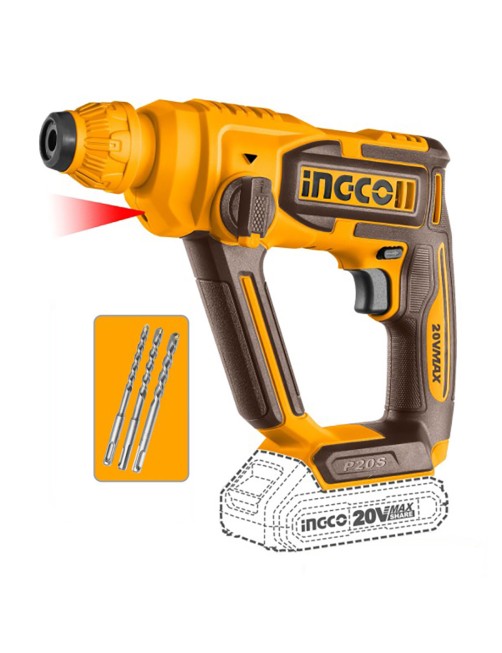 Martello demolitore a batteria 20 V Trapano Tassellatore Sds Plus Solo corpo Ingco CRHLI20168