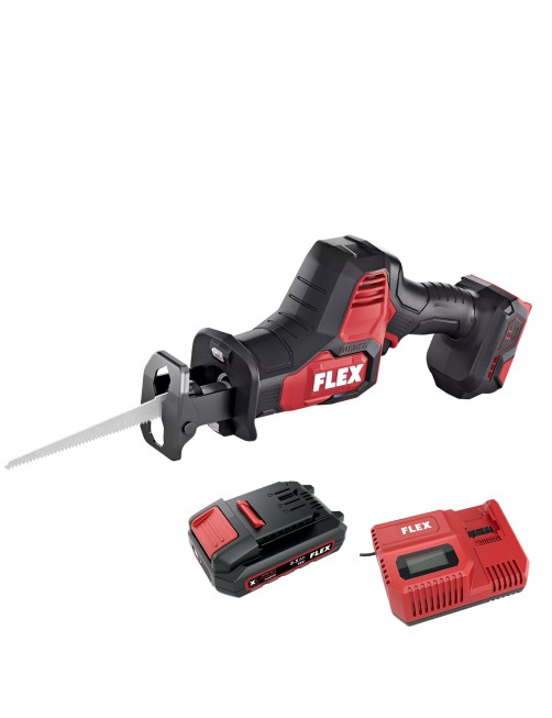 Seghetto a gattuccio a batteria 18 V 2,5 Ah Frontale a sciabola Compatto Flex RS25180ECC25AHMAN