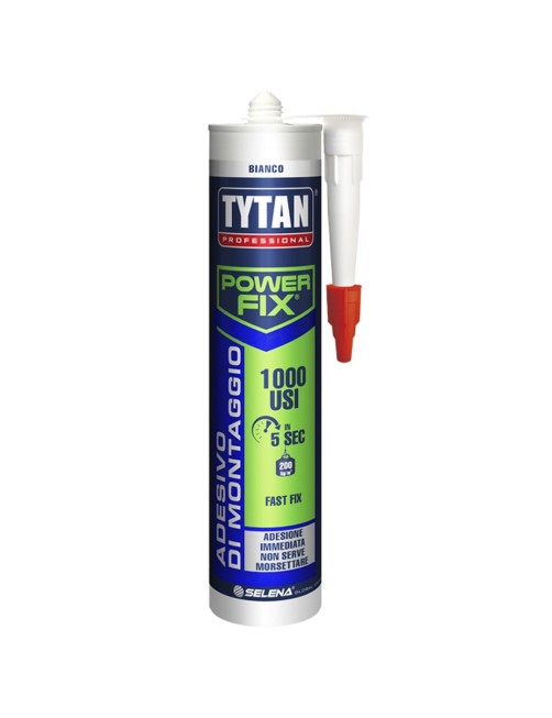 Adesivo di montaggio Colla montaggio assemblaggi Bianco Tytan Fast fix 1000 usi