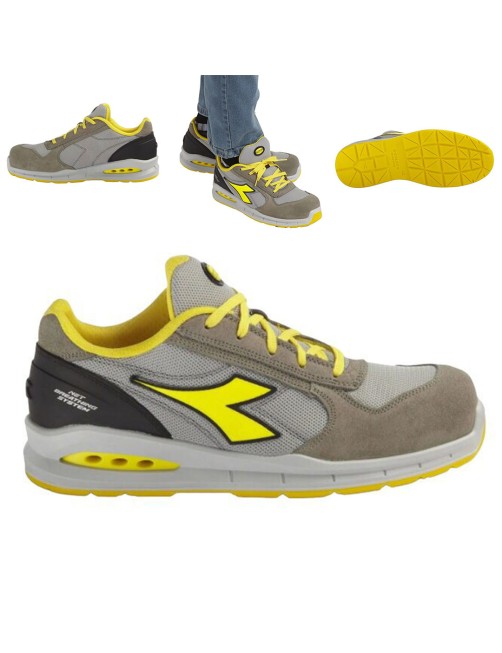 Scarpe antinfortunistiche Scarpa da lavoro basse Diadora Run Net Airbox Low S1P grigio vento