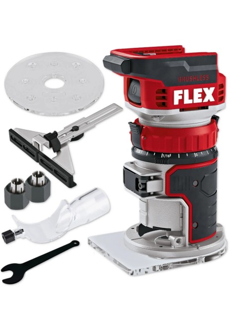 Rifilatore Fresatrice Verticale e per bordi a batteria 18 V Brushless Solo corpo Flex CER 18.0-EC C