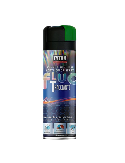 Vernice Spray Fluorescente 500 ml Pittura Tracciante Marcatore fluo Multiuso Tytan Art Spray Traccianti