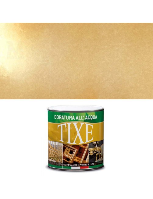 Vernice oro dorata Doratura per Interni all'acqua 125 500 ml Pittura Pronta Tixe