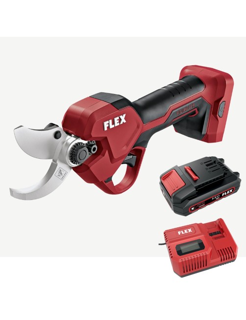 Forbice da potatura a batteria 18 V 2,5 Ah Cesoia da pota Brushless Completa Flex GPS3518EC25AHMAN