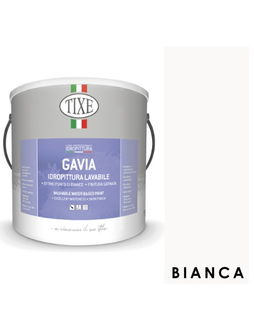 Pittura lavabile per interni Idropittura murale coprente Pareti A+ Tixe Gavia