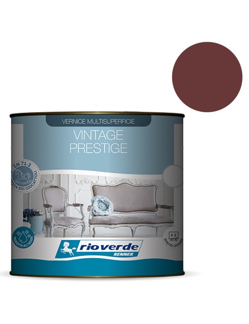 Smalto all'acqua Lavabile Effetto Shabby Decapato Lavagna Rio Verde Vintage Prestige 500 ml