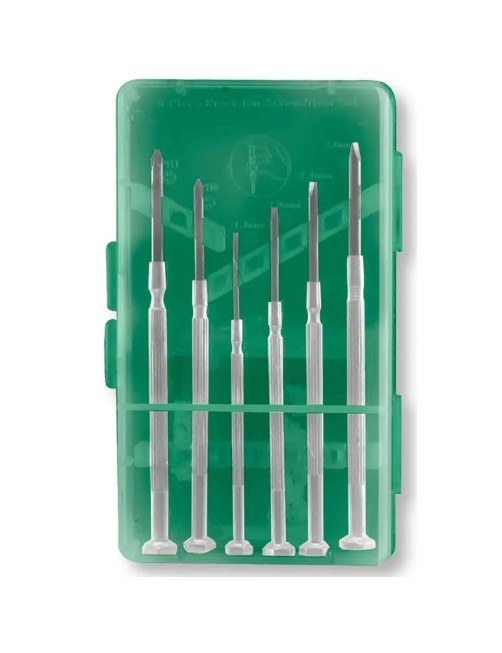 Cacciaviti di precisione Giraviti Taglio Croce Set 6 pezzi in box CrV Jadever JDSS2B26