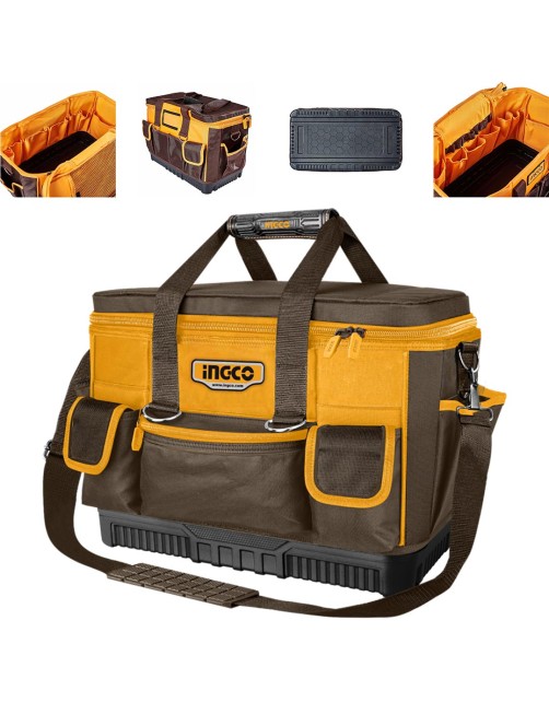 Ingco HTBG10 borsa porta attrezzi da lavoro Portautensili Struttura rigida 46x23x33 cm