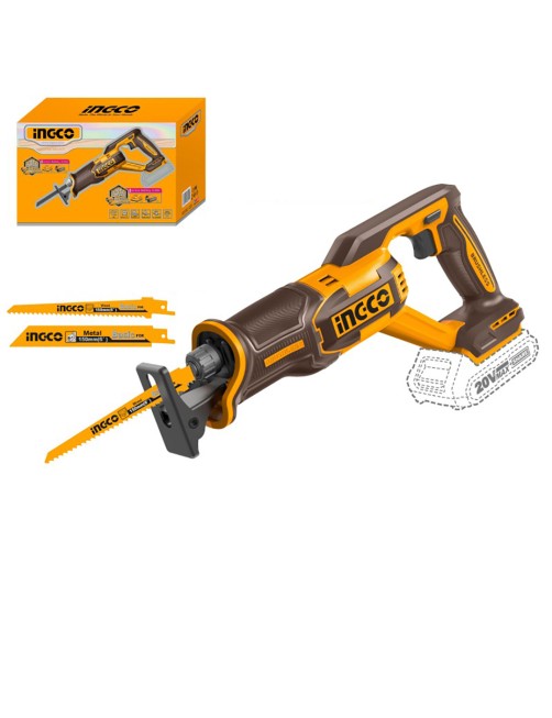 Seghetto a gattuccio a batteria 20 V Sega Taglio Legno Metallo Solo corpo Ingco CRSLI2108
