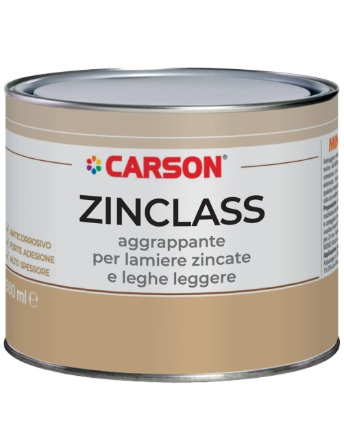 Carson Zinclass Fondo Aggrappante Lamiere Zincate Leghe Leggere Bianco 500 ml