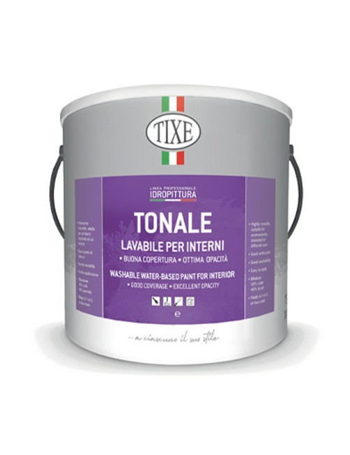 Pittura lavabile murale per interni Idropittura opaca Pareti Muri Tixe Tonale