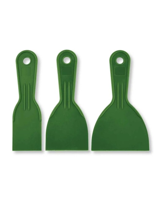 Set 3 spatole in plastica 50 75 100 mm 2" 3" 4" Spatola in PP Jadever JDPT3133