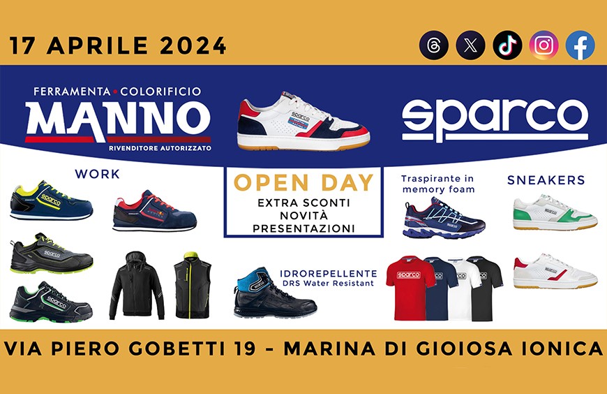 Sparco Open Day alla Ferramenta Colorificio Manno